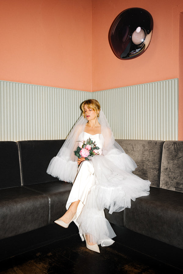 Brautschleier mit Volant-Rand AHI von MOANA