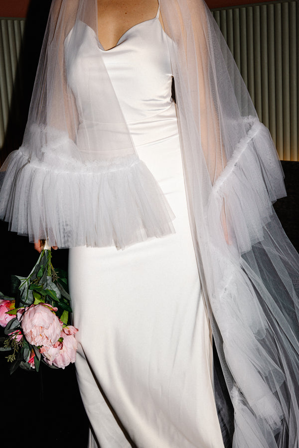 Brautschleier mit Volant-Rand AHI von MOANA