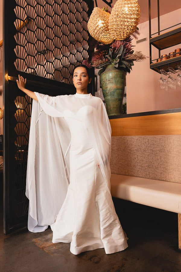 HOKELE Wedding Cape with Train