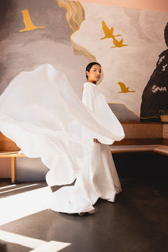 HOKELE Wedding Cape with Train