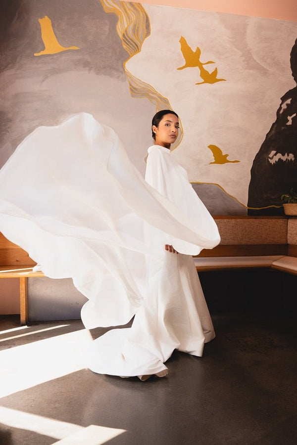 HOKELE Wedding Cape with Train